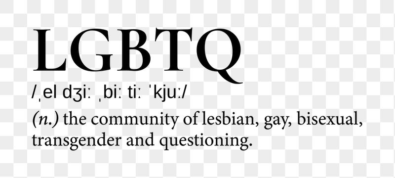 LGBTQ png dictionary word sticker, | Free PNG - rawpixel