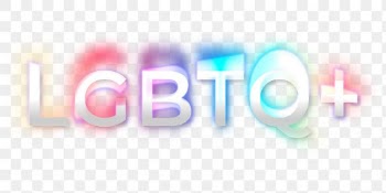 LGBTQ+ PNG lettering, in psychedelic glitch… | Free stock illustration | High Resolution graphic