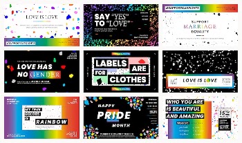 LGBTQ pride month template psd | Free PSD - rawpixel