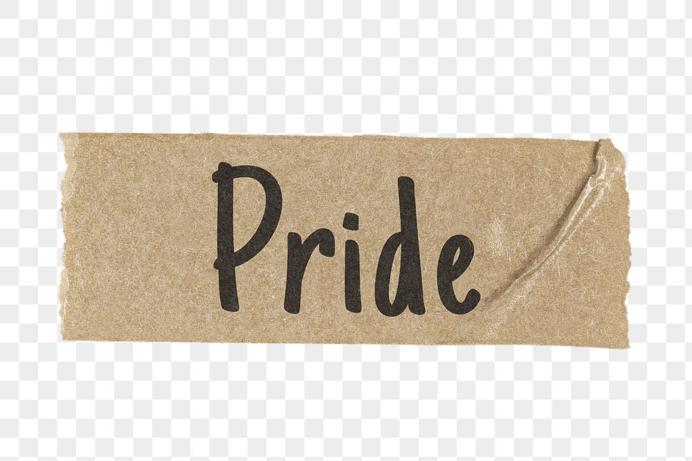LGBTQ pride png typography washi | Free PNG - rawpixel