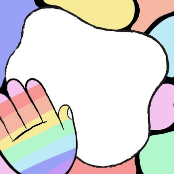 LGBTQ+ rainbow frame background, cute | Free PSD - rawpixel