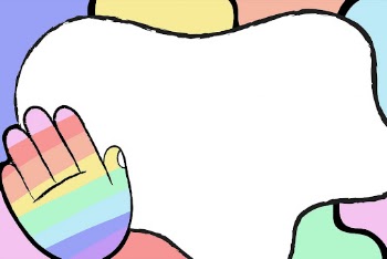 LGBTQ+ rainbow frame background, cute | Free PSD - rawpixel