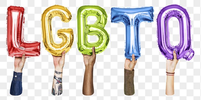 LGBTQ word png, letter foil | Free PNG - rawpixel