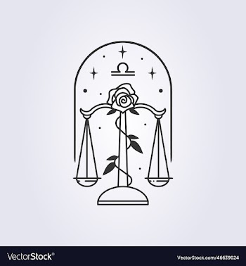 libra zodiac astrology horoscope line art
