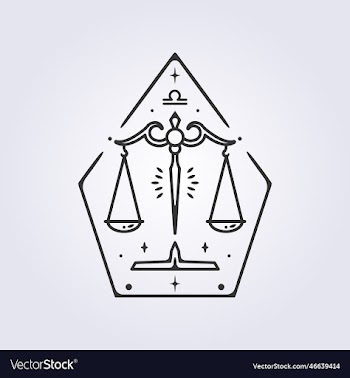 libra zodiac astrology horoscope line art