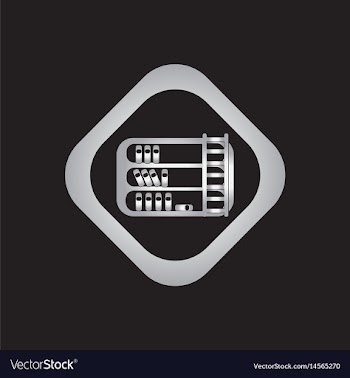 Library and ladder vector image