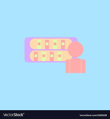 Library and man silhouette vector image
