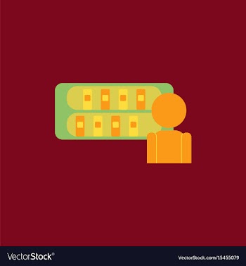 Library and man silhouette vector image