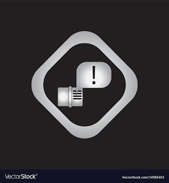 Library book and explanation mark in talk cloud vector image