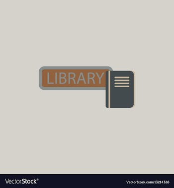 Library book vector image