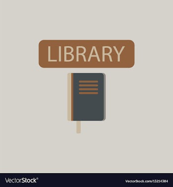 Library book vector image