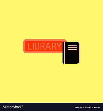 Library book vector image