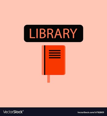 Library book vector image