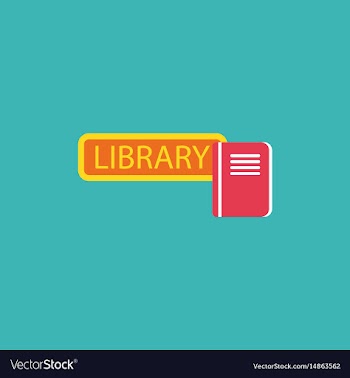 Library book vector image