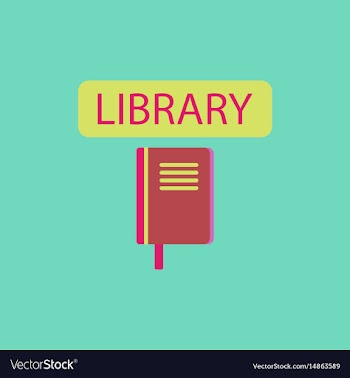 Library book vector image