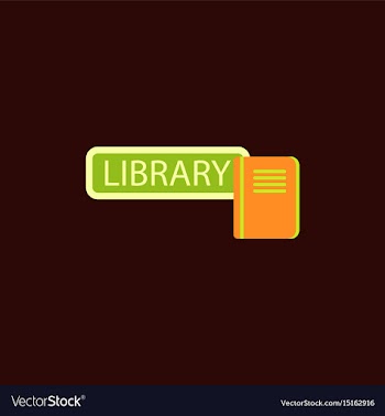 Library book vector image