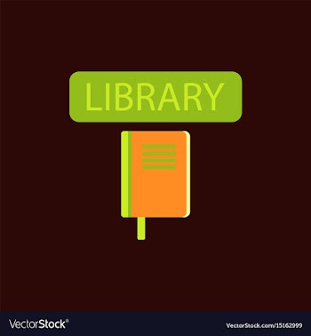 Library book vector image