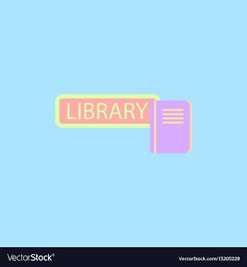 Library book vector image