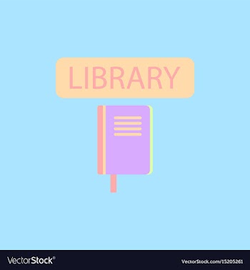 Library book vector image