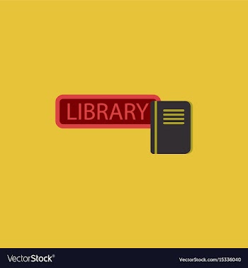 Library book vector image