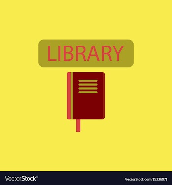 Library book vector image