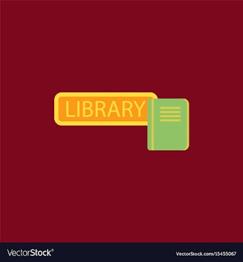 Library book vector image