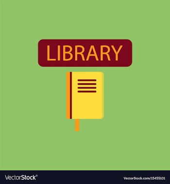 Library book vector image
