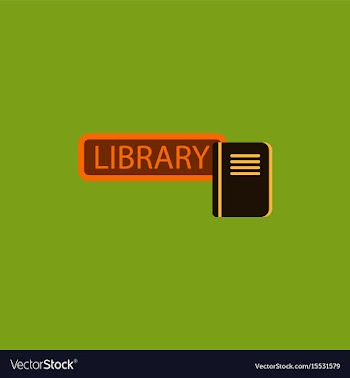 Library book vector image