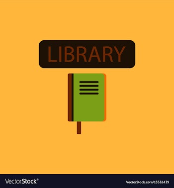 Library book vector image