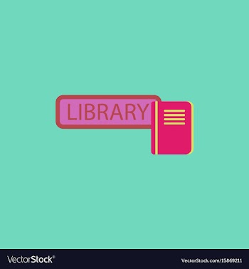 Library book vector image