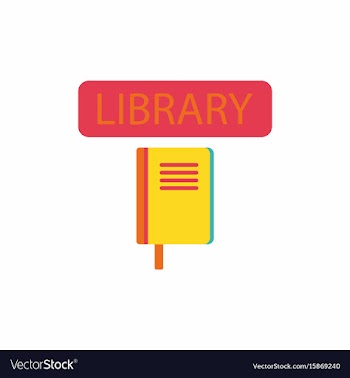 Library book vector image