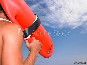 life guard on beach