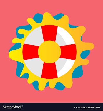 Lifebuoy icon - lifesaver isolated preserver life vector image