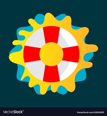 Lifebuoy icon - lifesaver isolated preserver life vector image