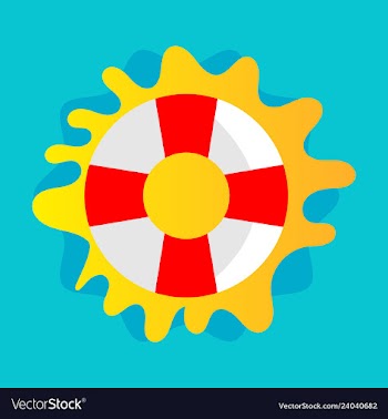 Lifebuoy icon - lifesaver isolated preserver life vector image
