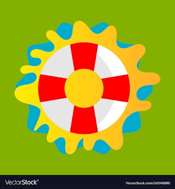 Lifebuoy icon - lifesaver isolated preserver life vector image