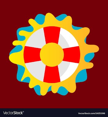 Lifebuoy icon - lifesaver isolated preserver life vector image