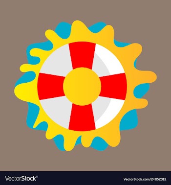 Lifebuoy icon - lifesaver isolated preserver life vector image