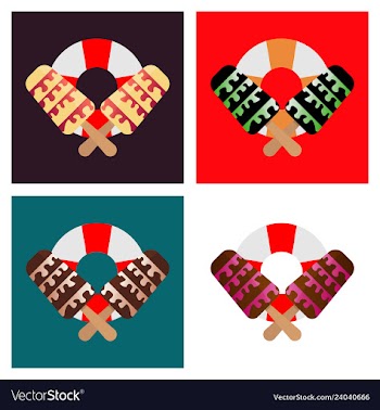 Lifebuoy icon with icecream vector image
