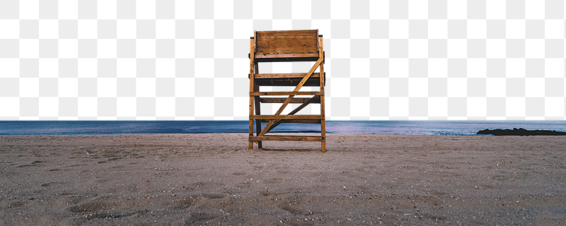 Lifeguard chair png beach border, | Free PNG - rawpixel