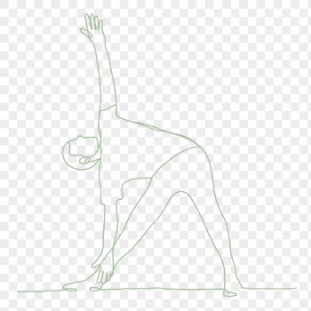Lifestyle png drawing, person exercising, | Free PNG Sticker - rawpixel
