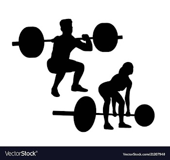  					Lifter silhouettes activity vector image														