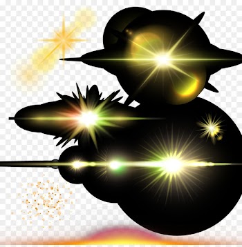 Light Adobe Illustrator - Golden Star Luminous Vector 