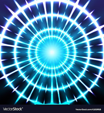 light and sparking ring colorful tunnel bright