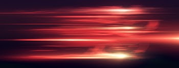 Light and stripes moving fast over dark background. 