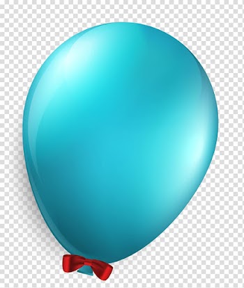 Light Balloon Blue, Blue balloon design material transparent background PNG clipart