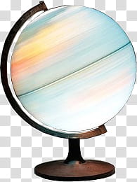 Light, black and multicolored desk globe illustration transparent background PNG clipart