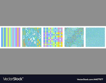 light blue abstract pattern set