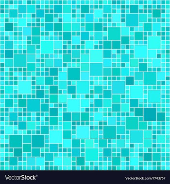 Light blue abstract square mosaic background vector image