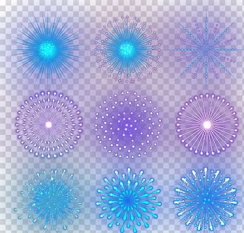 Light Blue Circle , Fireworks transparent background PNG clipart